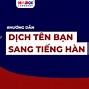 Viết Tên Bằng Tiếng Hàn